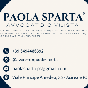 Avvocato Paola Spartà
